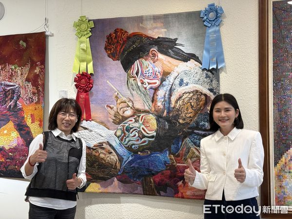 ▲展覽呈現周秀惠老師與雲林縣笨港文創拼布發展協會會員致力於拼布藝術的成果。（圖／記者游瓊華翻攝）