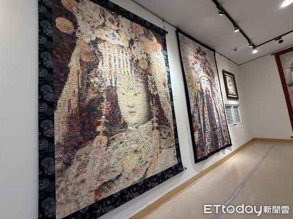 ▲展覽呈現周秀惠老師與雲林縣笨港文創拼布發展協會會員致力於拼布藝術的成果。（圖／記者游瓊華翻攝）