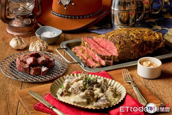 ▲敘日全日餐廳與美國肉類出口協會攜手推出「肉食慶典：美牛嘉年華」主題餐檯。（圖／台北六福萬怡提供）