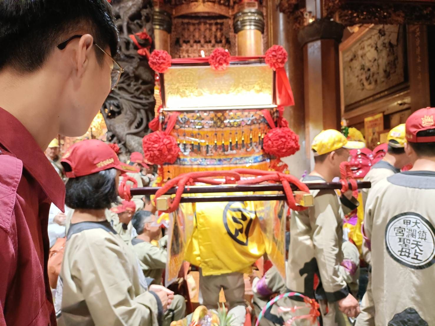▲大甲鎮瀾宮媽祖駐駕奠安宮。（圖／記者唐詠絮攝）