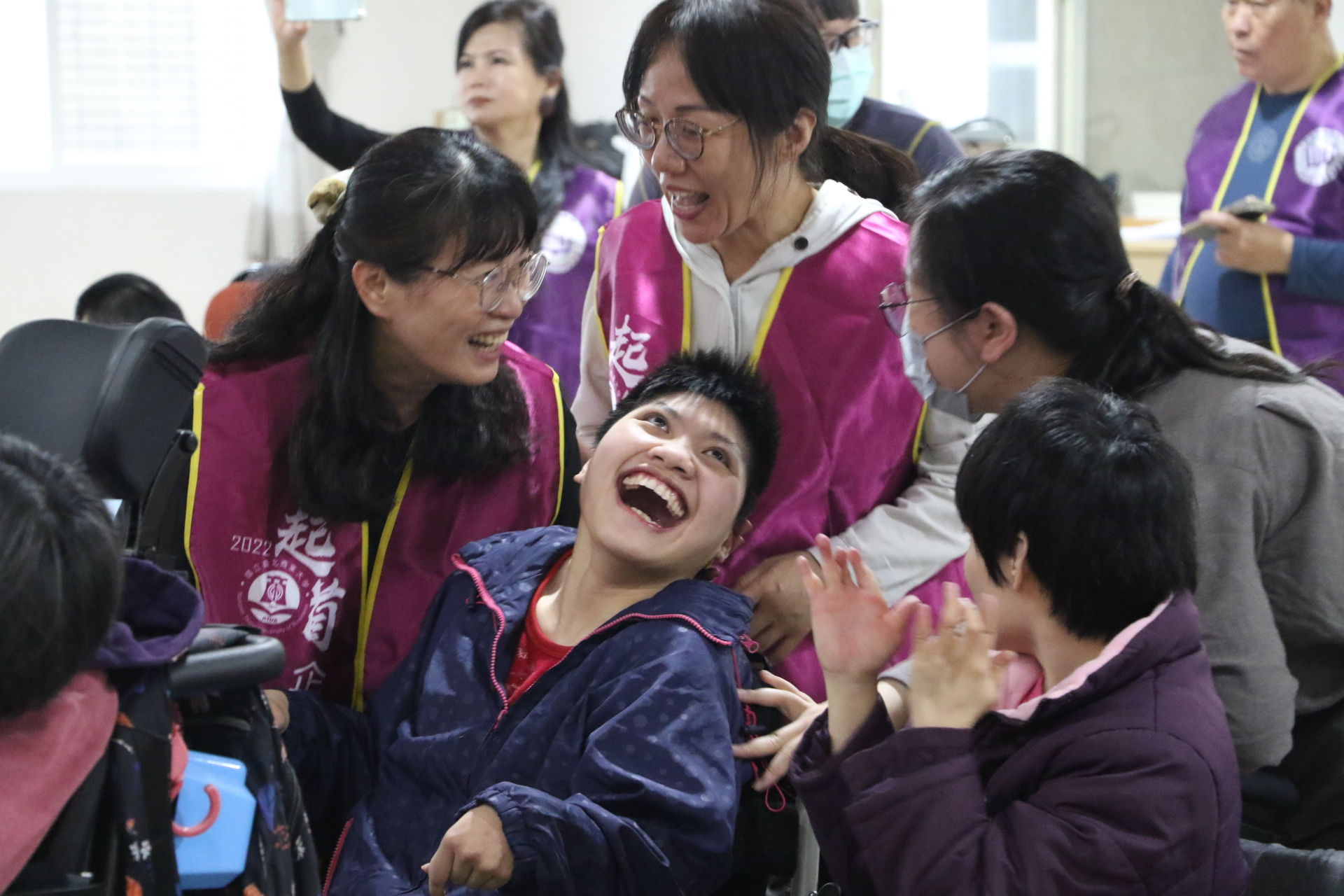 ▲資深藝人獻愛八里教養院。（圖／新北市社會局提供）
