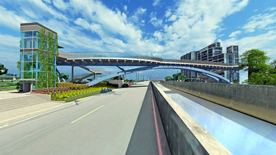 新北五股環保藝術公園新地標 特色跨河景觀橋8月底完工