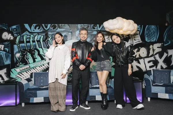 ▲陶晶瑩、黃國倫錄《大學聲Young Voice》回憶大學城點點滴滴。（圖／踢帕娛樂）