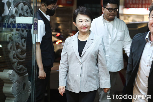 ▲台中市長盧秀燕出席國民黨縣市長聯合對策會議。（圖／記者林敬旻攝）