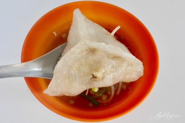 ▲▼雲林西螺｜西螺三角大水餃．跟肉圓一樣大的水晶餃，在地飄香50年銅板美食。（圖／部落客飛天璇的口袋授權提供）