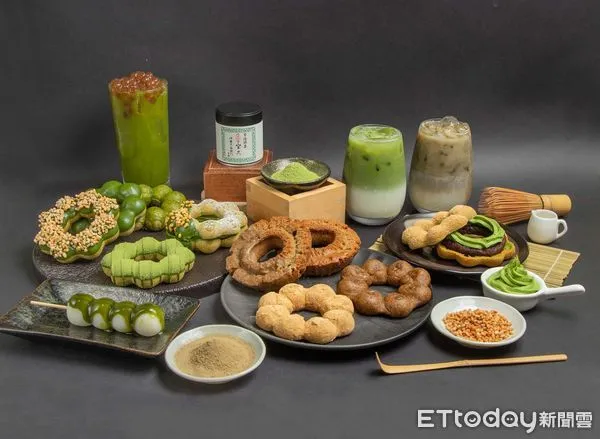 ▲▼Mister Donut攜手伊藤久右衛門推出聯名甜甜圈、飲品。（圖／Mister Donut提供）