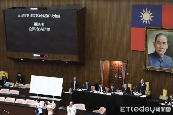▲▼警察人員人事條例修正草案 覆議案  韓國瑜宣布投票結果 維持立法院原決議 立法院。（圖／記者屠惠剛攝）