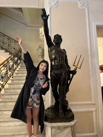 殷琦與老公張市育。（圖／伊林提供）