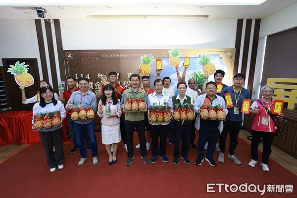 ▲114年屏東縣優質金鑽鳳梨評鑑             。（圖／屏東縣政府提供）