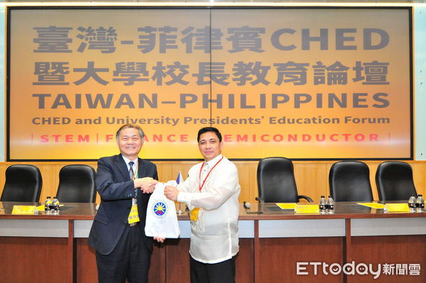 ▲崑山科技大學11日攜手產官學單位舉辦「台灣-菲律賓CHED暨大學校長教育論壇」，強化雙邊高教鏈結與產業導向人才的合作模式。（圖／記者林東良翻攝，下同）