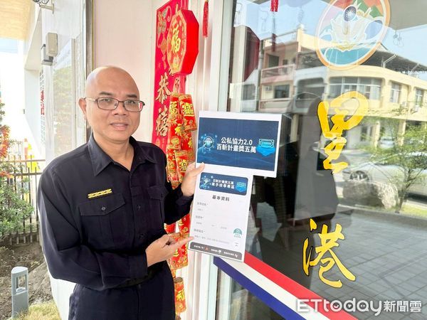 ▲里港警分局長溫基興宣導打詐            。（圖／記者陳崑福翻攝）