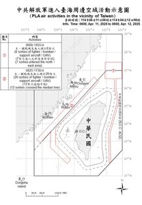 34架次共機出海擾台　配合7艘共艦「聯合戰備警巡」