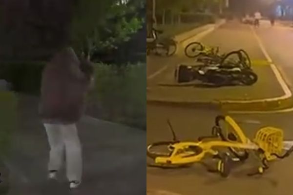 ▲▼北京現14級大風。（圖／翻攝自微博）