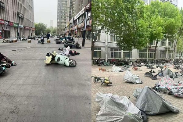 ▲▼河南出現15級大風。（圖／翻攝自微博）