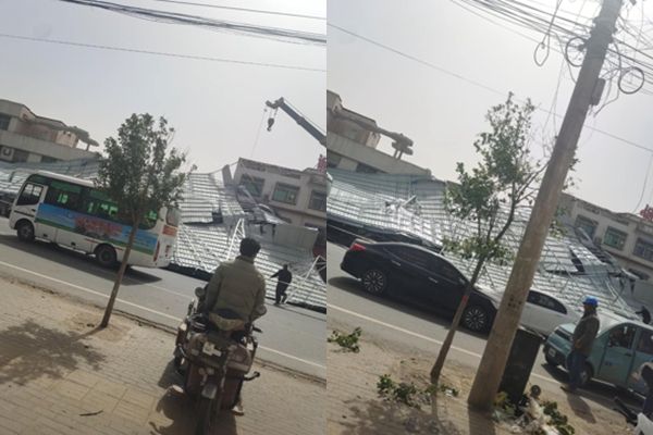 ▲▼河南出現15級大風。（圖／翻攝自微博）