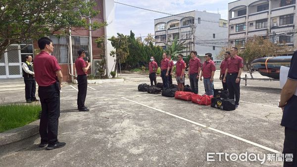 ▲因應防汛期將屆，台南市消防局第二大隊於12日上午時段，於麻豆區、下營區、官田區等易淹水區域辦理「消防救災能量超前部署」演練。（圖／記者林東良翻攝，下同）