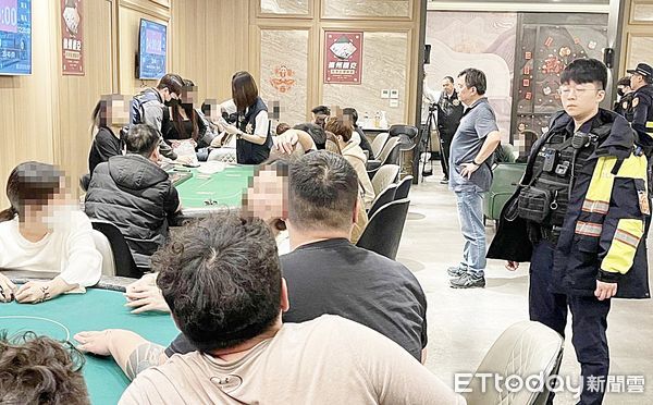 ▲桃園市警局各分局近日執行「雷霆除暴」專案，其中桃園警分局由檢察官指揮警方查獲百家樂職業賭場。（圖／記者沈繼昌翻攝）
