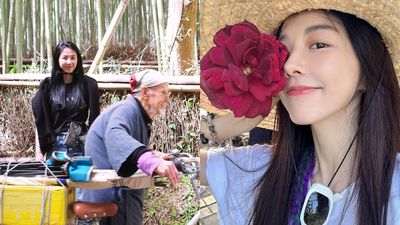 邵雨薇拍照「被日本爺爺誇漂亮」 羞喊:開啟情緒價值的一天