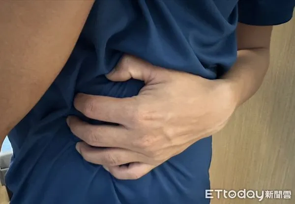 胃痛,肚子痛。（圖／記者趙于婷攝）