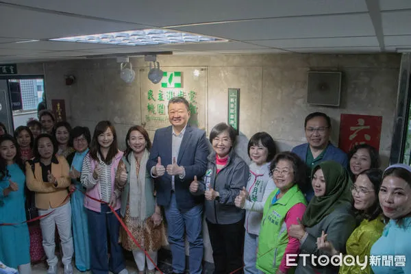 ▲民進黨桃園「新住民諮詢站」成立