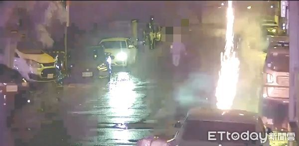 ▲陳男祝福好友服刑平安，竟在北所外施放高空煙火。（圖／記者陸運陞翻攝）