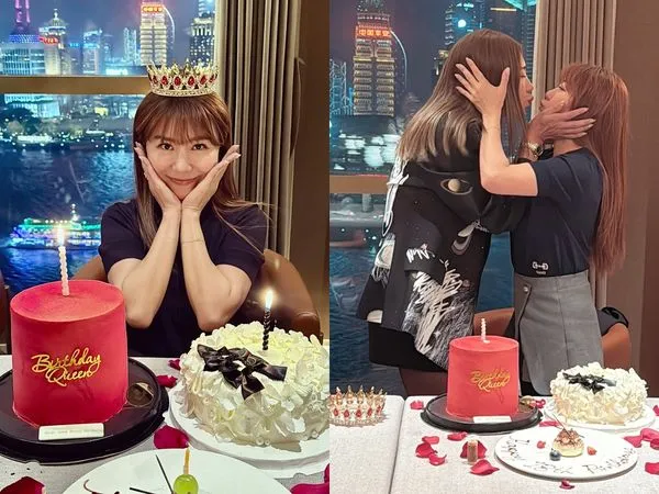 ▲▼李佩甄點頭答應「多留上海一晚約會」　一到現場太驚喜：眼眶含淚。（圖／翻攝自IG／李佩甄）