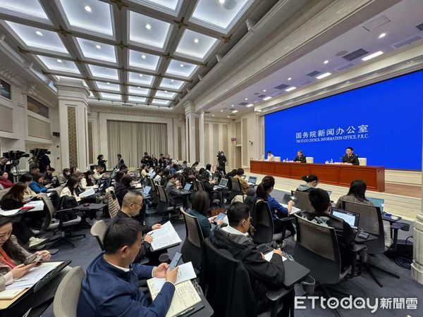 ▲▼ 大陸海關總署今（14）日舉行新聞發布會，介紹「2025 年一季度進出口情況」。        。（圖／記者任以芳攝）