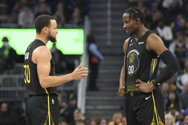 ▲▼勇士柯瑞、庫明加。（圖／達志影像／美聯社）