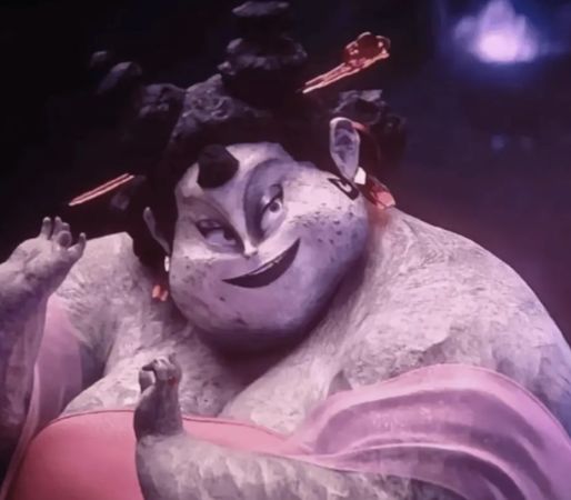 ▲▼大陸國產動畫電影《哪吒2》的角色「石磯娘娘」。（圖／翻攝微博）