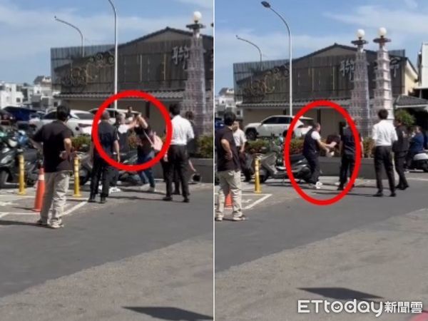 ▲高雄傳奇「討錢姊」現蹤殯儀館，向民眾討要300不成，反吃一頓揍。（圖／民眾提供）