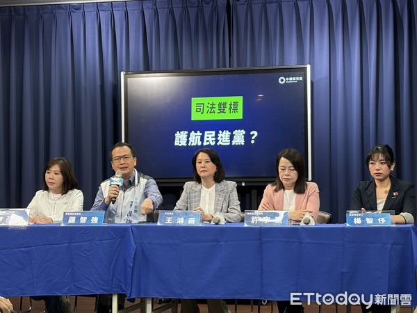 ▲針對罷吳團體涉連署造假遭約談，羅智強出席國民黨「司法雙標，護航民進黨」 記者會抗議司法不公。（圖／記者鄭佩玟攝）
