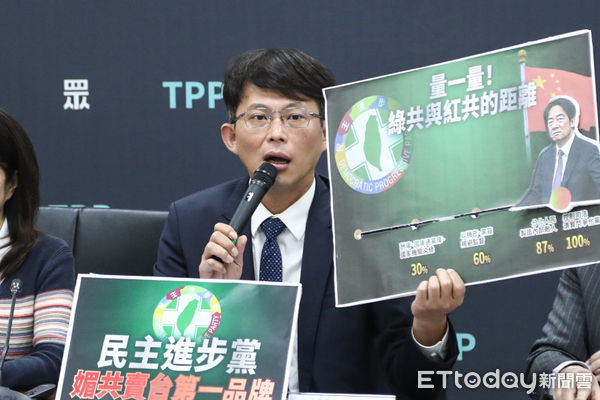 ▲民眾黨立委黃國昌出席「民進黨窮到只剩共諜？」記者會。（圖／記者林敬旻攝）