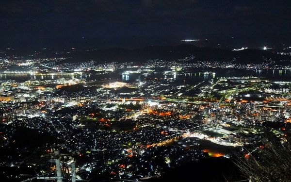 ▲▼皿倉山展望台。（圖／部落客Mika出走美食日誌授權提供）