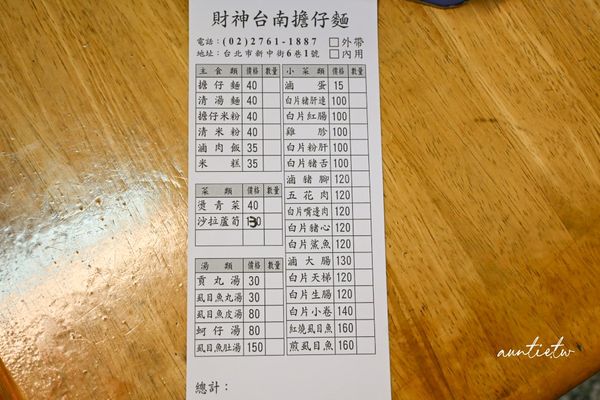 ▲▼財神台南擔仔麵。（圖／部落客水晶安蹄不務正業過生活授權提供）