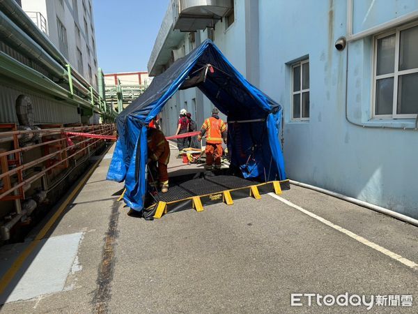 ▲▼  桃園大園大工路化工廠火警           。（圖／記者沈繼昌翻攝）