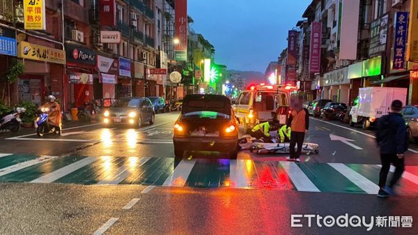  ▲基隆路口違規左轉撞傷行人 運將和解破局判罰12萬。（圖／記者郭世賢翻攝）