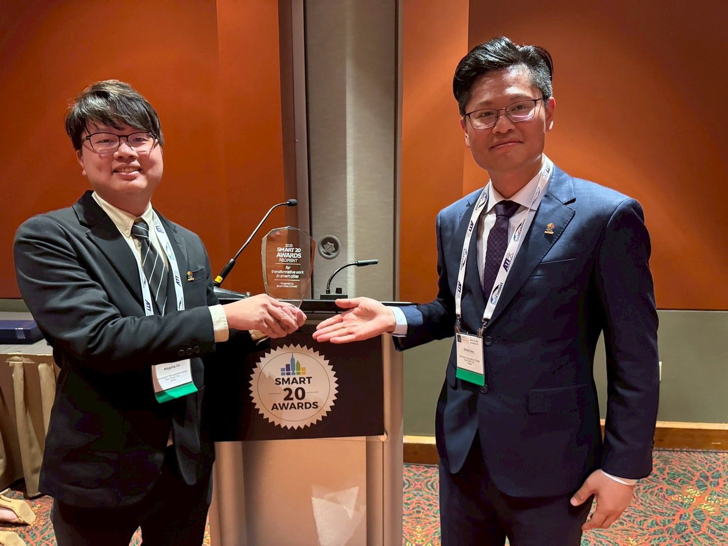 ▲新北智慧共桿建未來城市 榮獲Smart 20國際大獎肯定。（圖／新北市研考會提供）