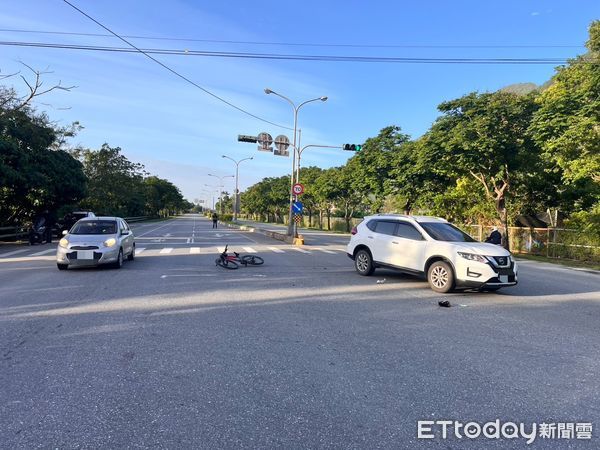 ▲花蓮縣新城鄉台9線176.2公里處發生車禍。（圖／記者王兆麟翻攝，下同）