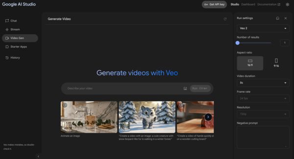 ▲▼Veo2登陸Google AI Studio。（圖／Google）
