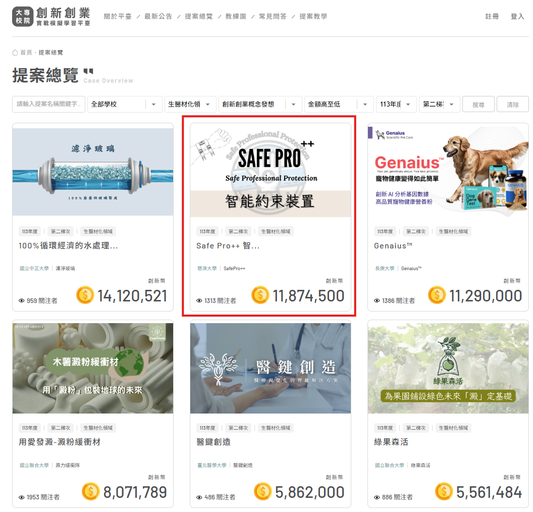 ▲「大專校院創業實戰模擬學習平台」第二梯次獲選團隊，慈濟大學有3組成功脫穎而出獲選。（圖／慈濟大學提供，下同）