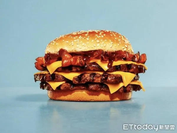 ▲▼漢堡王三犇牛肉堡。（圖／業者提供）