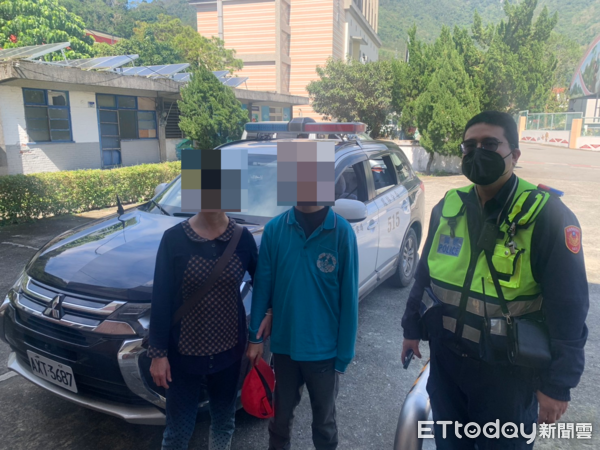 ▲員警依婦人提供的訊息展開地毯式搜索3小時後終於尋獲失蹤男子。（圖／鳳林警分局提供）