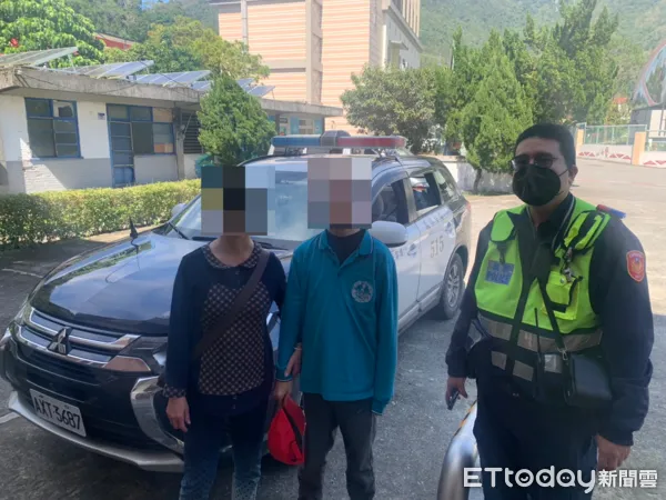 ▲員警依婦人提供的訊息展開地毯式搜索3小時後終於尋獲失蹤男子。（圖／鳳林警分局提供）