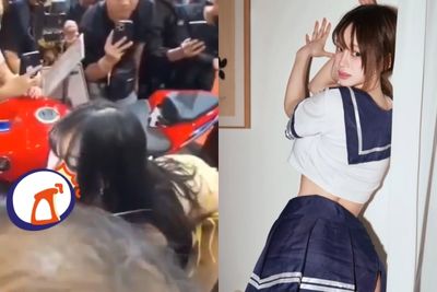 486批「中國車展女狂吸男指」 真相曝光在台灣