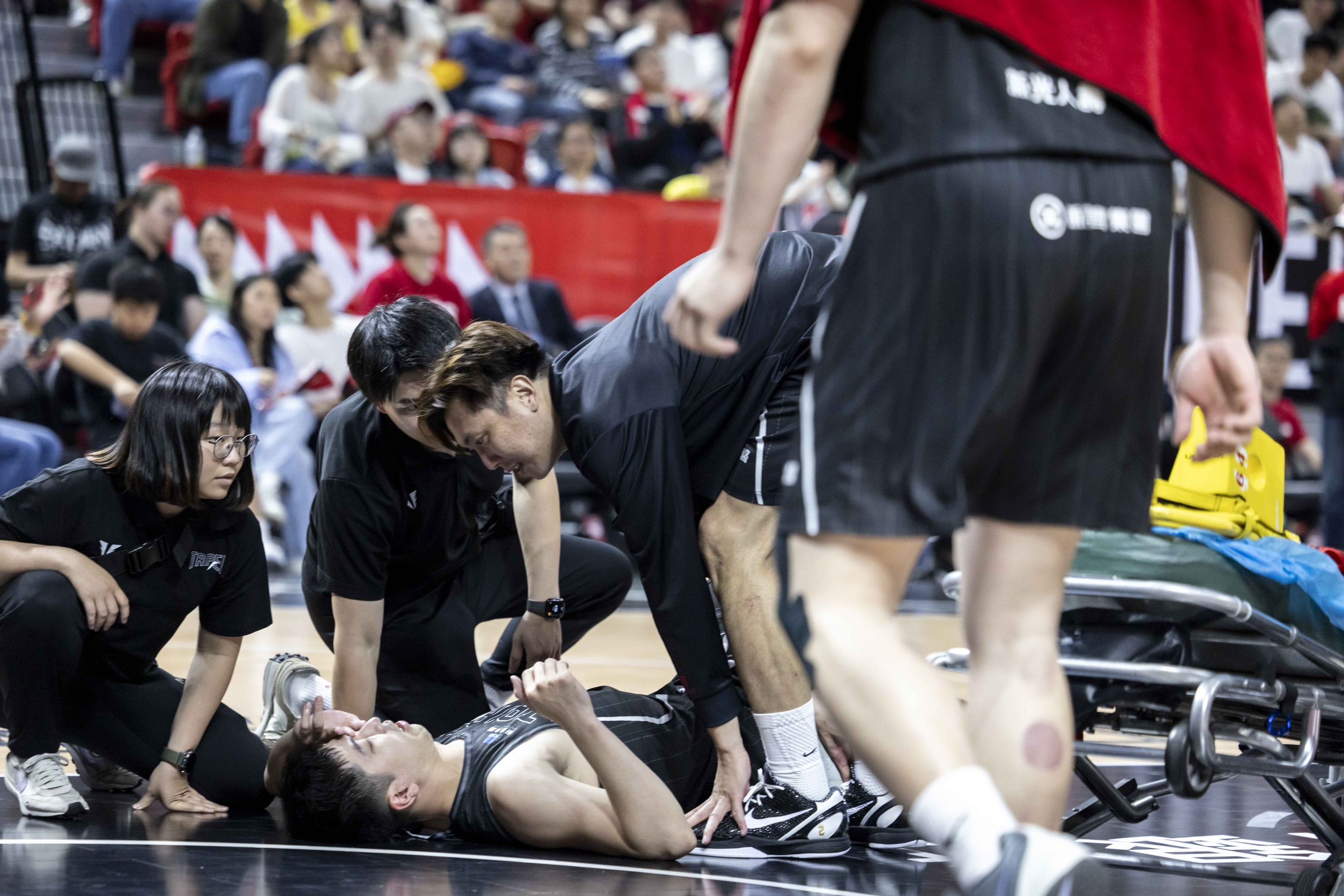 ▲▼戰神張耕淯左膝後十字韌帶斷裂。（圖／台北戰神提供）