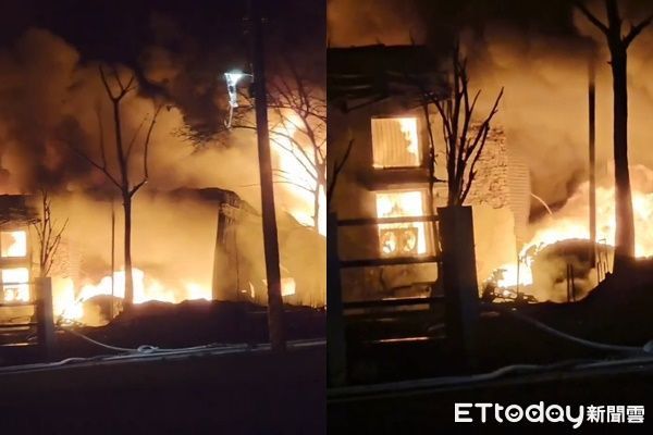 ▲▼             嘉義南陽化工廠大火，員工75歲蔡姓前夫涉嫌縱火遭逮。（圖／記者翁伊森翻攝，下同）