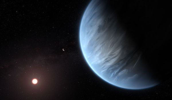 ▲▼系外行星K2-18b模擬畫面。（圖／翻攝nasa.gov）