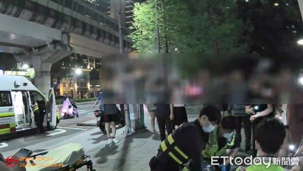 ▲▼男子飯後公園散步突然昏倒，警消接力10分鐘搶命。（圖／民眾提供，下同）