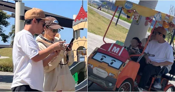 娛樂報報／許孟哲「蹲下育兒」當慈父　趙孟姿陪玩不怕曬