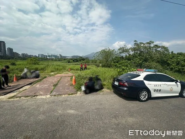 ▲關渡自然公園內池塘，一名79歲老翁溺斃。（圖／記者黃宥寧翻攝，下同）